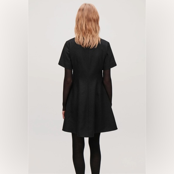 COS Tie-Up Wool Wrap Dress - Picture 2 of 13